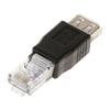 RJ45 Male To USB AF Adapter(Black)