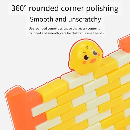 Игра «Нажми на кирпичную стену», мини-строительные блоки, укладка, развивающая игрушка, интерактивная игра для родителей и детей, настольная доска для малышей и мальчиков