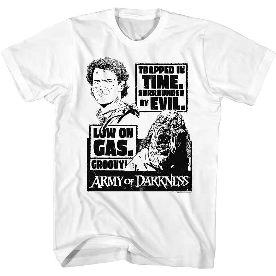 Army of Darkness Trapped in Time Surrounded By Evil Men'S T-Shirt Soft and Comfortable for Sports