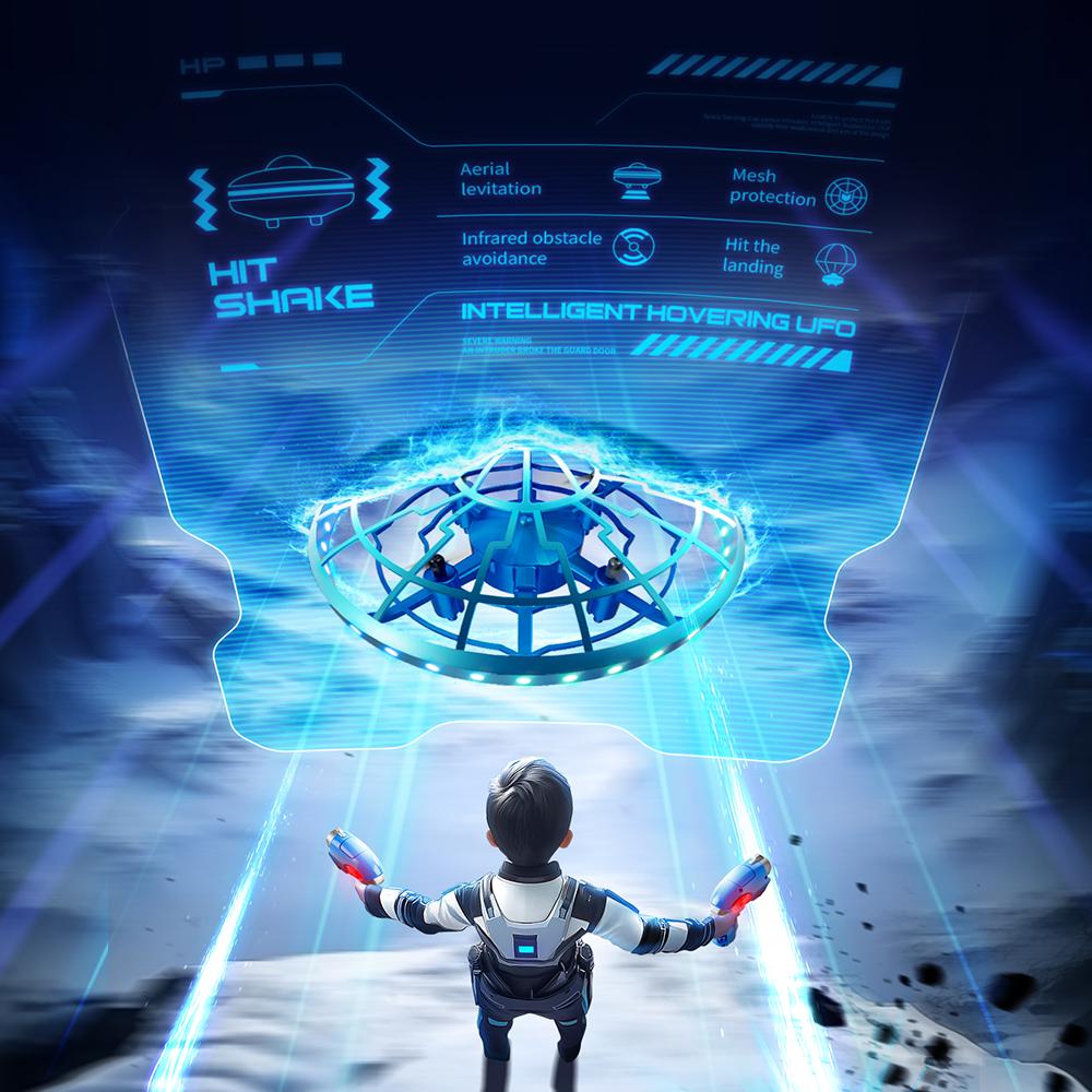 XS4 Многоцветный Инфракрасный Сенсорный Дрон Летающая Тарелка Мини Индукционная Летающая Игрушка для Детей на День Рождения Пульт Дистанционного Управления НЛО Летающие Игрушки