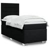 Maison Exclusive - Sommier À Lattes De Lit Avec Matelas Noir 90x200 Cm Tissu