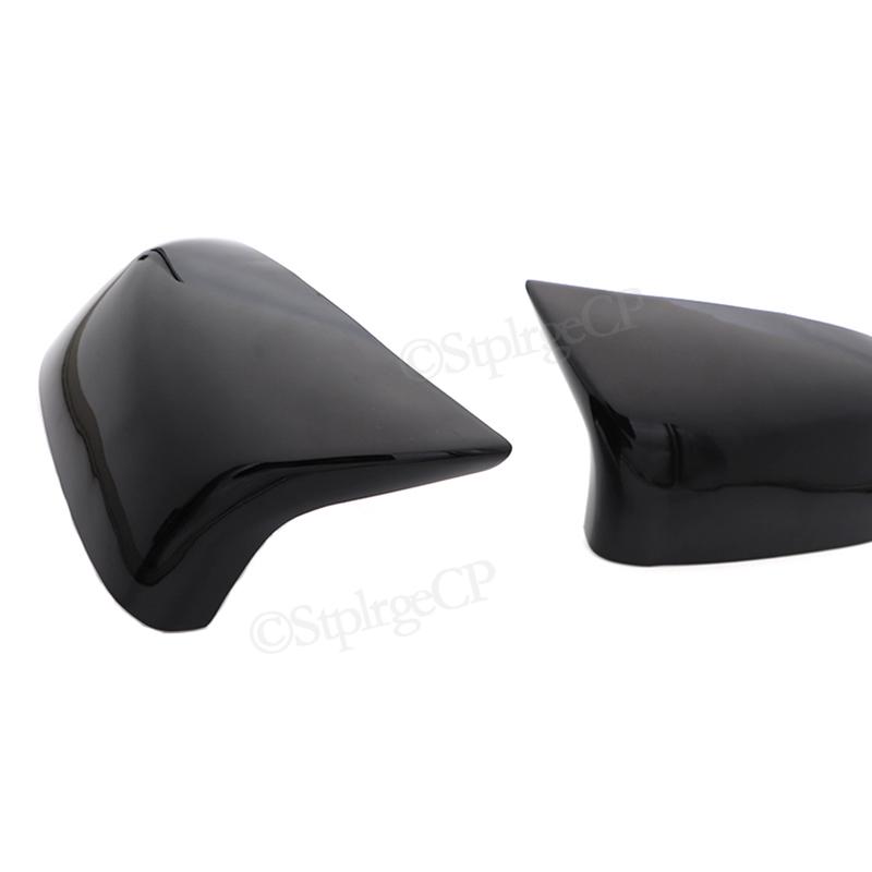 Для BMW 2014-2018 F15 X5 и F16 X6 F26 X4 F25 X3 высококачественный гладкий черный автомобильный чехол для зеркала заднего вида, боковое зеркало