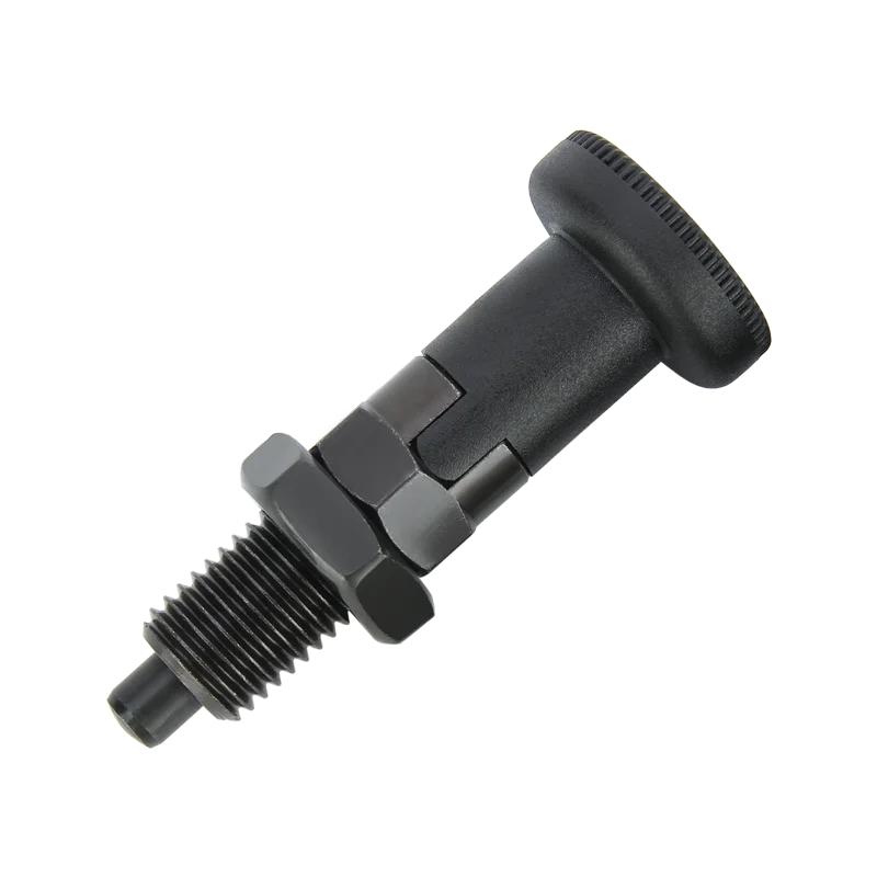 M10/M12/M16/M20 Самоконтрящиеся индексирующие плунжеры с мелкой резьбой KST220-C Нержавеющая сталь/Углеродистая сталь Ручка Фиксирующие штифты плунжера с гайками