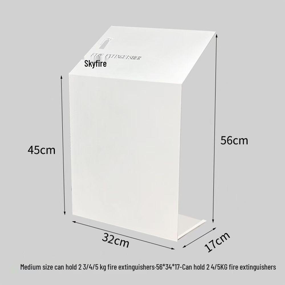 Fire Extinguisher Rack with Storage and Safety Cover for Dry Powder