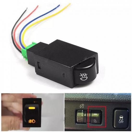 Push Button Fog Lights Switch For Subaru w/LED Indicator Lights 4-Pole