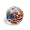 1Pc USA 250th Anniversary Butterfly Clasp Lapel Pin, Stainless Steel Statue of Liberty Flag Badge