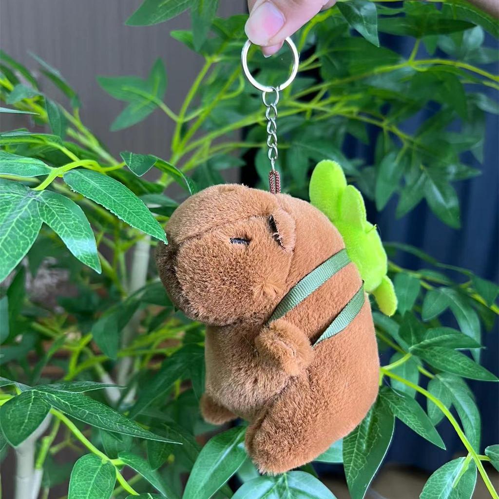 Capybara Plush Whimsical Doll Keychain Adorable Animal Pendant Gift Perfect