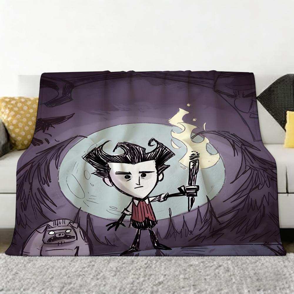 Игровое одеяло D-Dont S-Starve Throw Мягкое Уютное Фланелевое Одеяло для Дивана Спальни и Многого Другого
