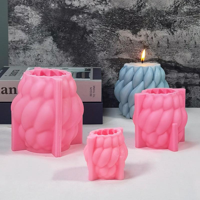 Spiral Raindrop Aromatherapy Candle Silicone Mold DIY Simple Rotating Candle Making Kit