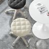 Табурет на колесиках с мягкой подушкой из искусственной кожи, регулируемой высотой, вращающийся на 360 градусов, без подлокотников, без спинки, для черчения, работы, СПА, салона, бара, кафе, домашнего табурета