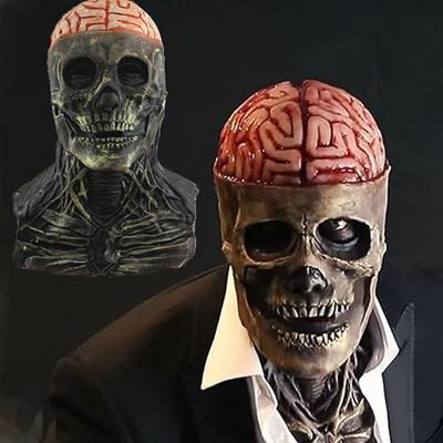 Маска Черепа на всю голову Хэллоуин Страшная маска Голова Реалистичная латексная маска для косплея, вечеринки ужасов, костюма, реквизит для дома с привидениями