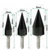 Wood Splitter Drill Bit Set Firewood Cone Drill with Round/Hex/Square Shank Reamer Punch Bit for Electric Drill Woodworking Tool