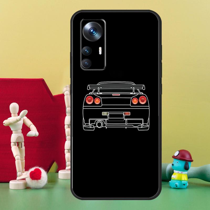 Спортивный автомобиль JDM Чехол для дрифта для Xiaomi 15T 14T 13T Pro 13 14 15 Ultra 17 Pro Max POCO F5 F6 F7 X5 X6 X7 Pro Чехол