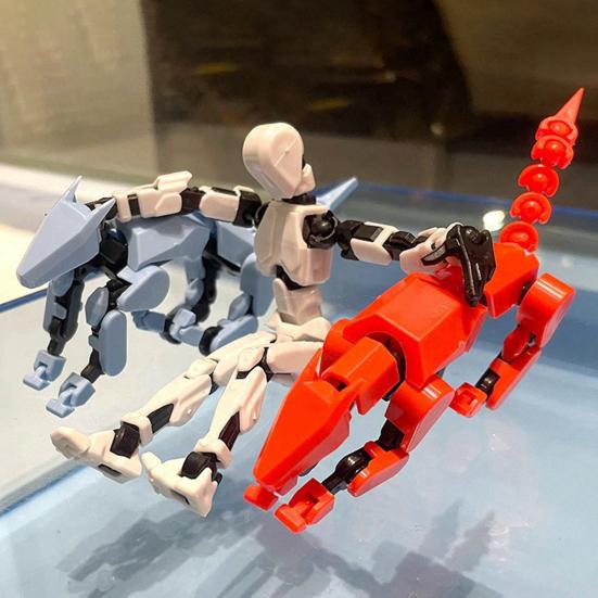 Фигурка с аксессуарами, многосочлененная подвижная 3D-печатная модель робота-собаки, шарнирный манекен