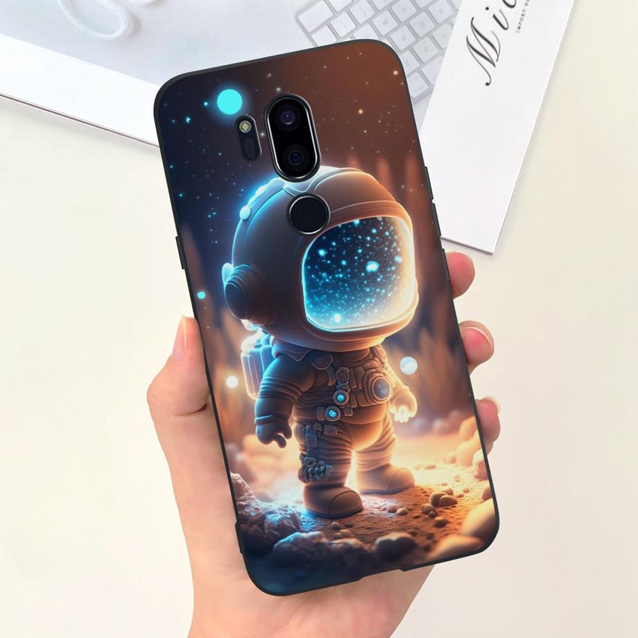 For LG G7 ThinQ G7 Plus Case Luxury Soft Silicone TPU Bumper Phone Cover for LG G6 G6+ Plus Capa Panda Rabbit Goothic Style Case