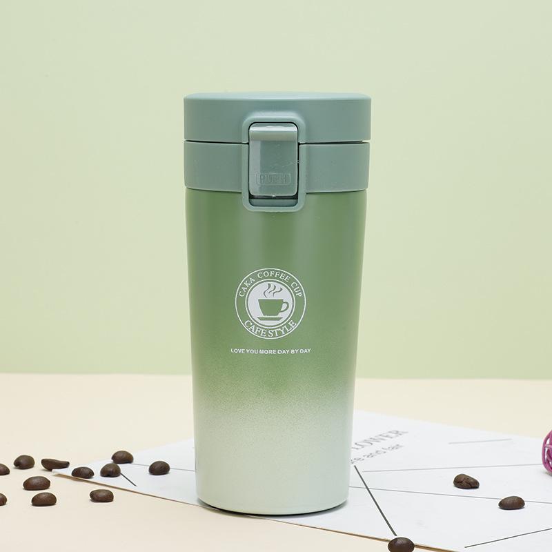 Портативная термокружка для кофе из нержавеющей стали 304 для использования на улице и в автомобиле