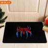 Bath Mat 1pc, Spider Red Blue Logo, MARVEL Flannel Rectangular Mat, Bathroom Non-Slip Entrance Mat, Fun Door Decoration Mat, H
