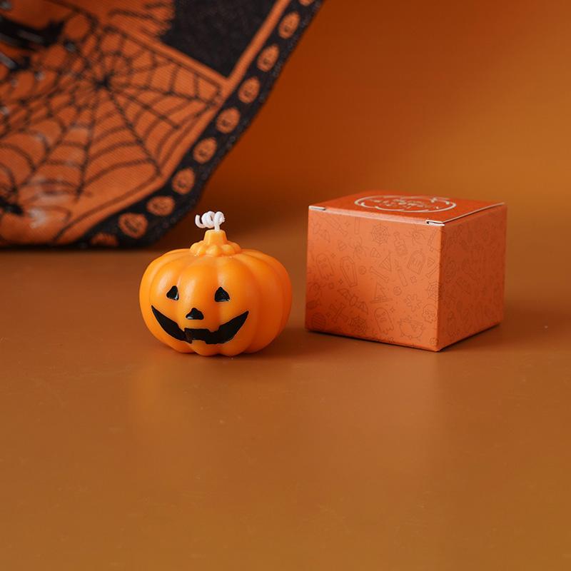 1 шт. Хэллоуинская свеча ручной работы в форме тыквы с ароматом фрезии глаука, милая свеча, атмосфера ужаса при свечах, ароматерапия