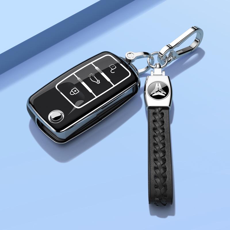 Чехол для ключа Volkswagen для Bora, Sagitar, Lavida, Jetta, Passat, Polo, Tiguan и Golf.