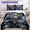 3pcs Custom Name Monkey Power Style Bedding Set Printed Bedding Set Duvet Cover Closure Includes 1 Duvet Cover & 2 Pillowcases Bedroom Decor