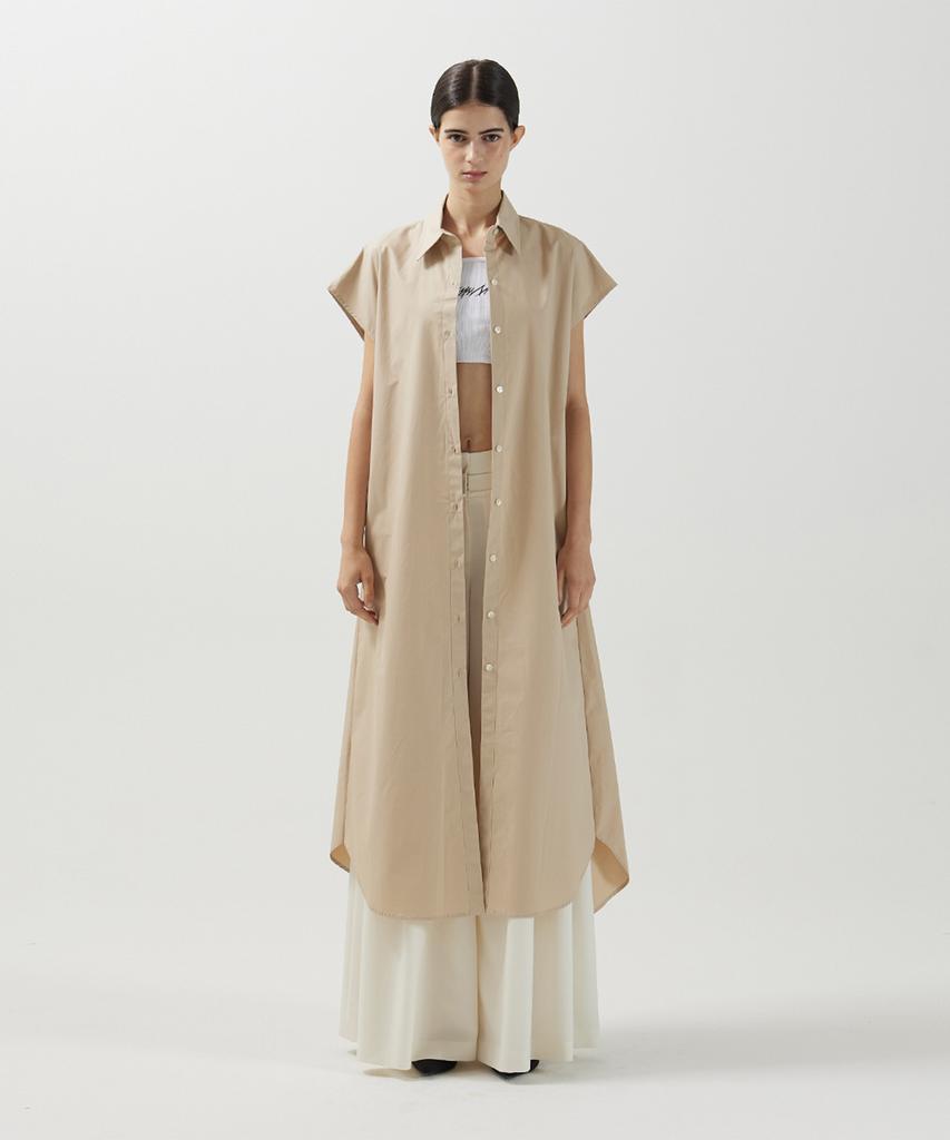 Meuameu Sleeveless Shirt Dress
