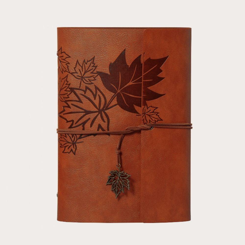 Kraft Paper PU Leather Kraft Notebook A7/A6/A5 Spiral Notebook Journal Diary