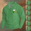Men's St. Patrick's Day Vintage Casual Zip Sweatshirt Outdoor Casual Top