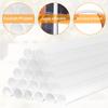 20Pcs White Plastic Cake Dowels Straws 24/30cm Round Cake Support Rods for Tiered Cake Construction and Stacking Cake Decor Tool
