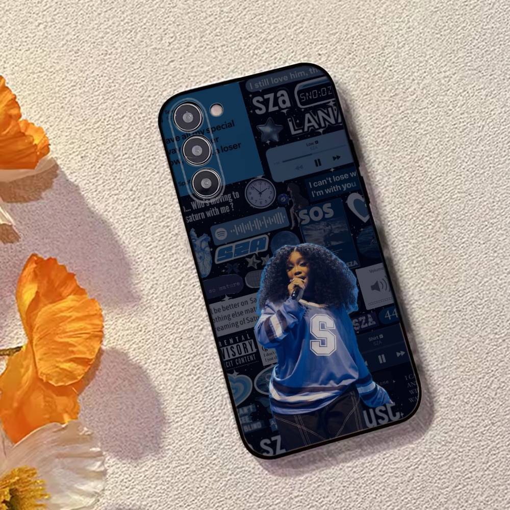 Fashion Singer For S-SZA Phone Case Black Silicone Soft For Samsung Galaxy A73,A72,A71,A70,A53,A52,A51