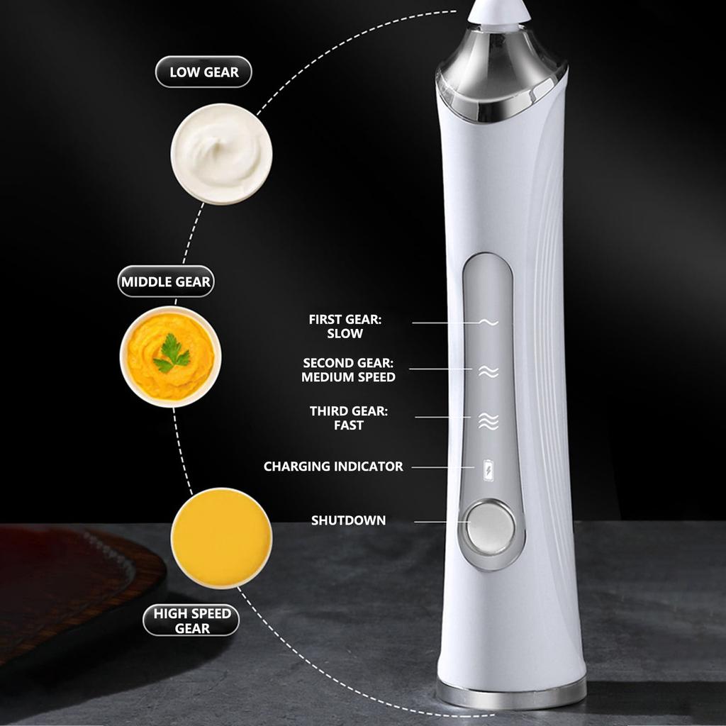 Coffee frother handheld milk frother white