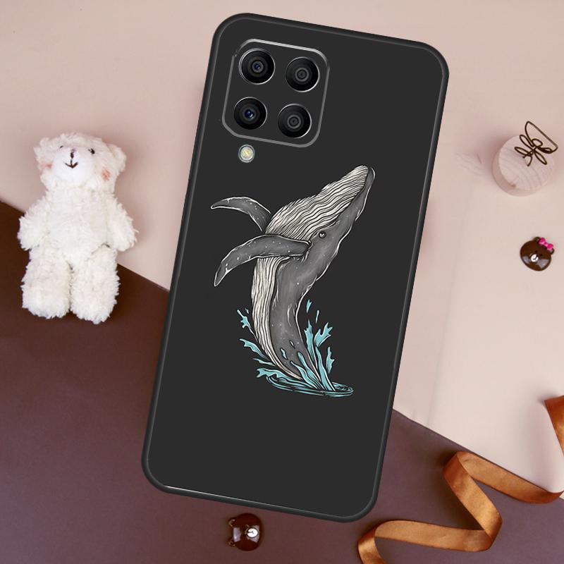 Whale Fish Wave Sea Case For Samsung Galaxy M06 M53 M13 M31 M11 M35 M55 M15 M56 M36 M16 M12 M32 M52 M14 M34 M54