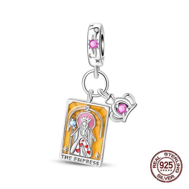 Медная Коллекция Таро Подвеска DIY Бусины Королева Скипетр Подходят для 3 мм Оригинального Браслета Ювелирные Изделия Подарки на День Рождения