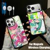 Чехол для телефона аниме Saiki-K k-Kusuo Для iPhone17,16,15,14,13 Plus,Pro Max Магнитный Для Magsafe Беспроводная зарядка