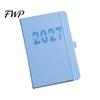 Elastic Strap Memo Book 2027 A5 Daily Planner, Vertical Grain Hardcover 320 Page Monthly Index Planner Schedule Notebook, English Calendar Organizer