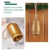 Rustic Bell Christmas Ornament Vintage Metal Decorative Bell Large Hanging Cow Bell Decoration for Mantel Table Centerpiece Winter Tree Garland Decor