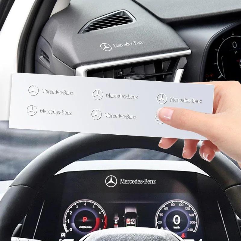 UOKOF1 W213 Hot W212 W213 Car Interior Random Stickers Car Goods Car steering wheel Decal For For Mercedes Benz AMG A B C E S CLA GLA G