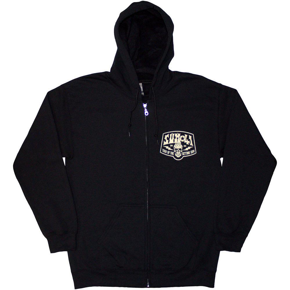 Sum 41 Unisex Adult Tour ´24 Pocket Logo Back Print Full Zip Hoodie