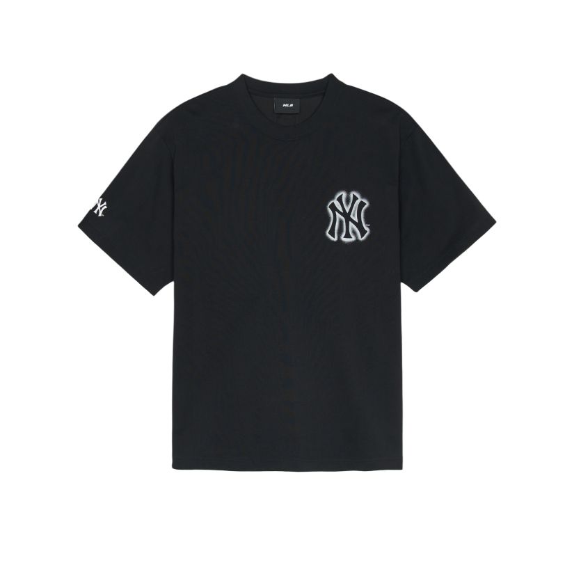 Новая футболка MLB Basic New York Yankees Унисекс Черная 3ATSB0353-50BKS