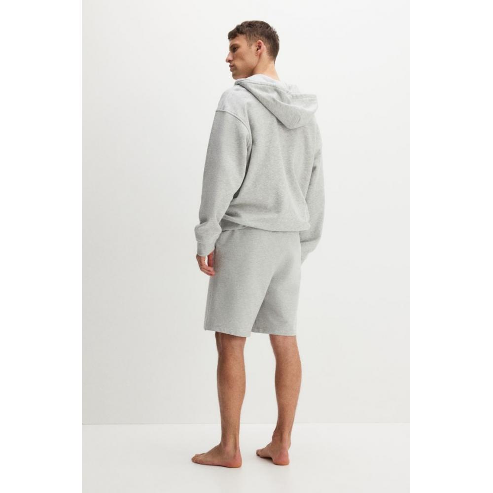 Пижамные шорты HM светло-серые меланжевые