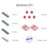 500PCs Poker Chip Set Casino Games 2 Card Decks, Dealer Button, Dice w/Lockable Aluminum Case