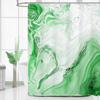 Blue Marble Shower Curtain, Modern Ombre Fabric, Abstract Chic Watercolor Design for Luxury Summer Bathroom Decor