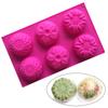 Handmade 6 Cavities DIY Craft Cake Mould Soaps Supplies Pudding Candy Mold Silicone Soap Mold