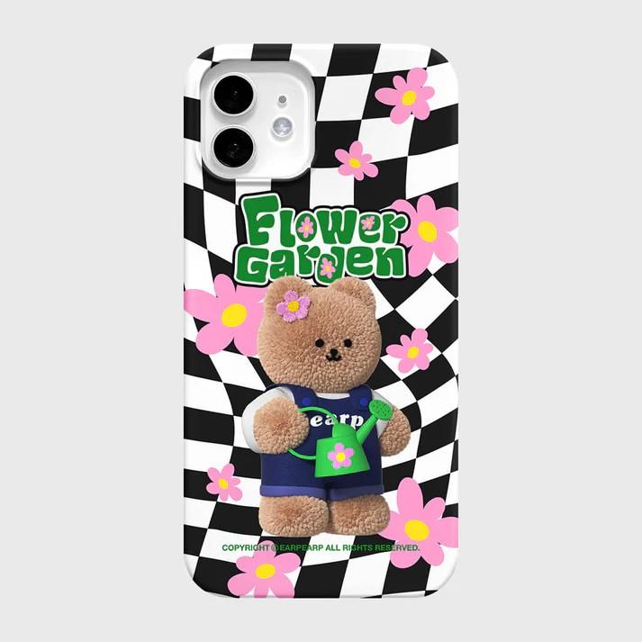 Роскошный корейский чехол-обнимашка Clmj Bear для iPhone 17 16 15 14 13 12 11 Pro Max X XS XR Plus Air, глянцевая пленка, жесткая поликарбонатная крышка