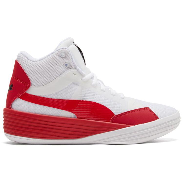 Puma Баскетбольные кроссовки Clyde All Pro Mid Унисекс Белые Красные 195512-04