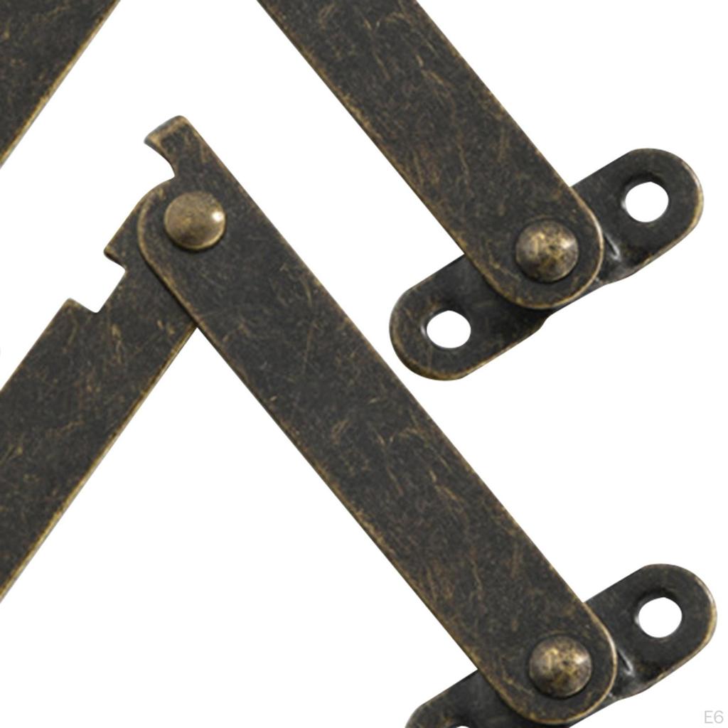 2 шт., складные опорные петли для крышки, подъемная стойка для шкафа, железный материал, демпферная петля для дерева