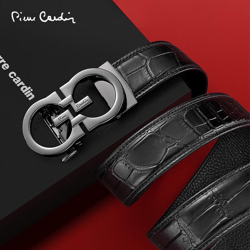 Pierre Cardin Мужской кожаный ремень с автоматической пряжкой
