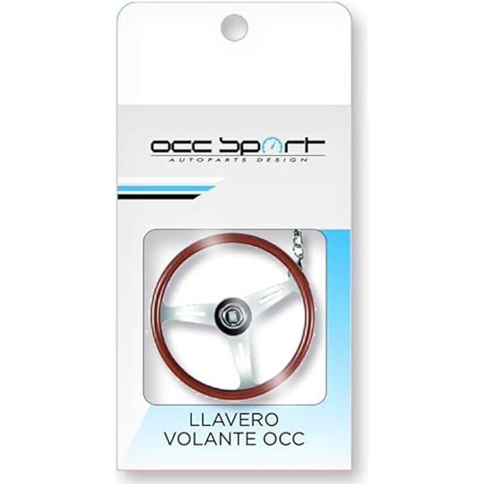 Брелок - OCC MOTOR SPORT - Руль - Металлический серебристый - Универсальный размер - Металл