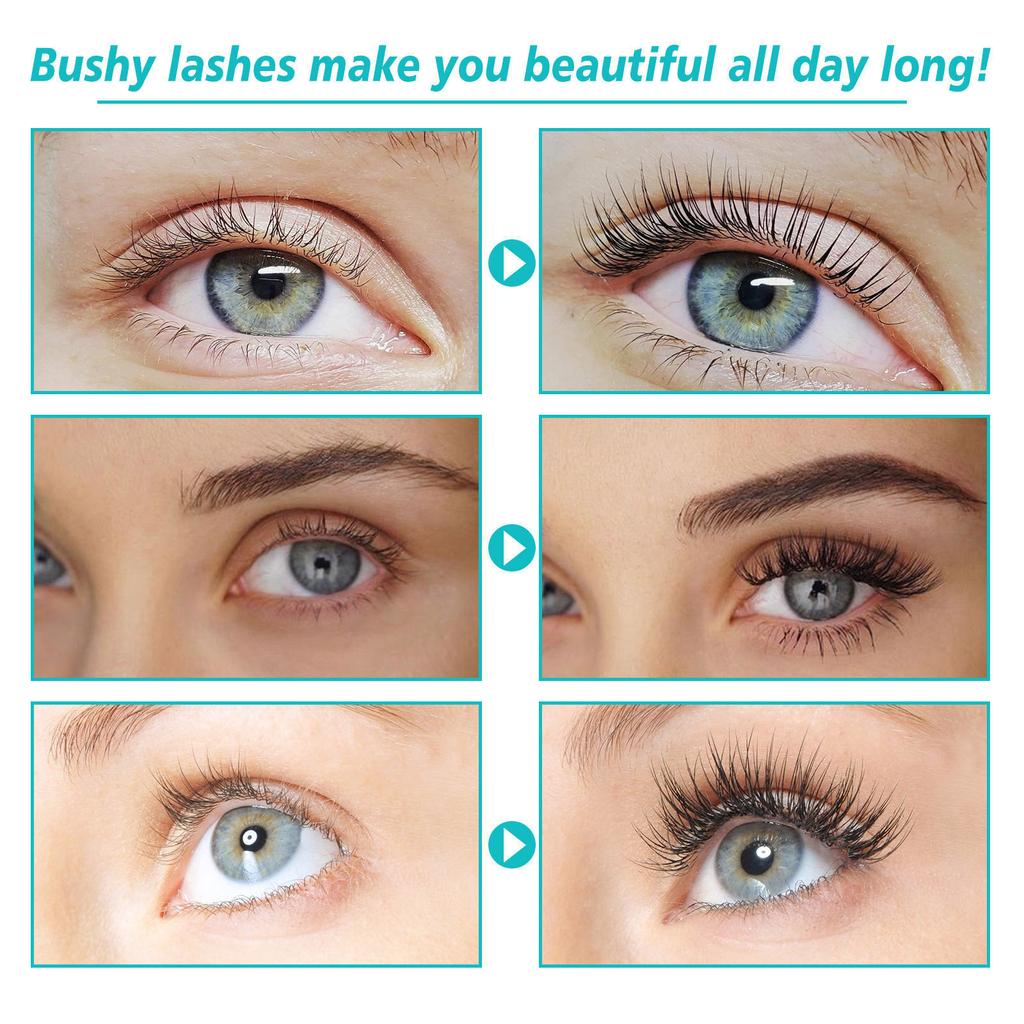 Eye Black 2-in-1 Eye Black Waterproof And Lasting Natural Lengthening And Thickening Effect