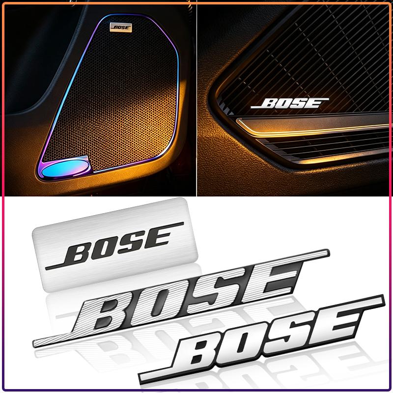 Bose Значок с логотипом-буквой алюминиевый 3D наклейки для автомобильной аудиосистемы Для bmw Dacia Alfa Romeo Lada Skoda Hyundai Infiniti Volvo Jaguar