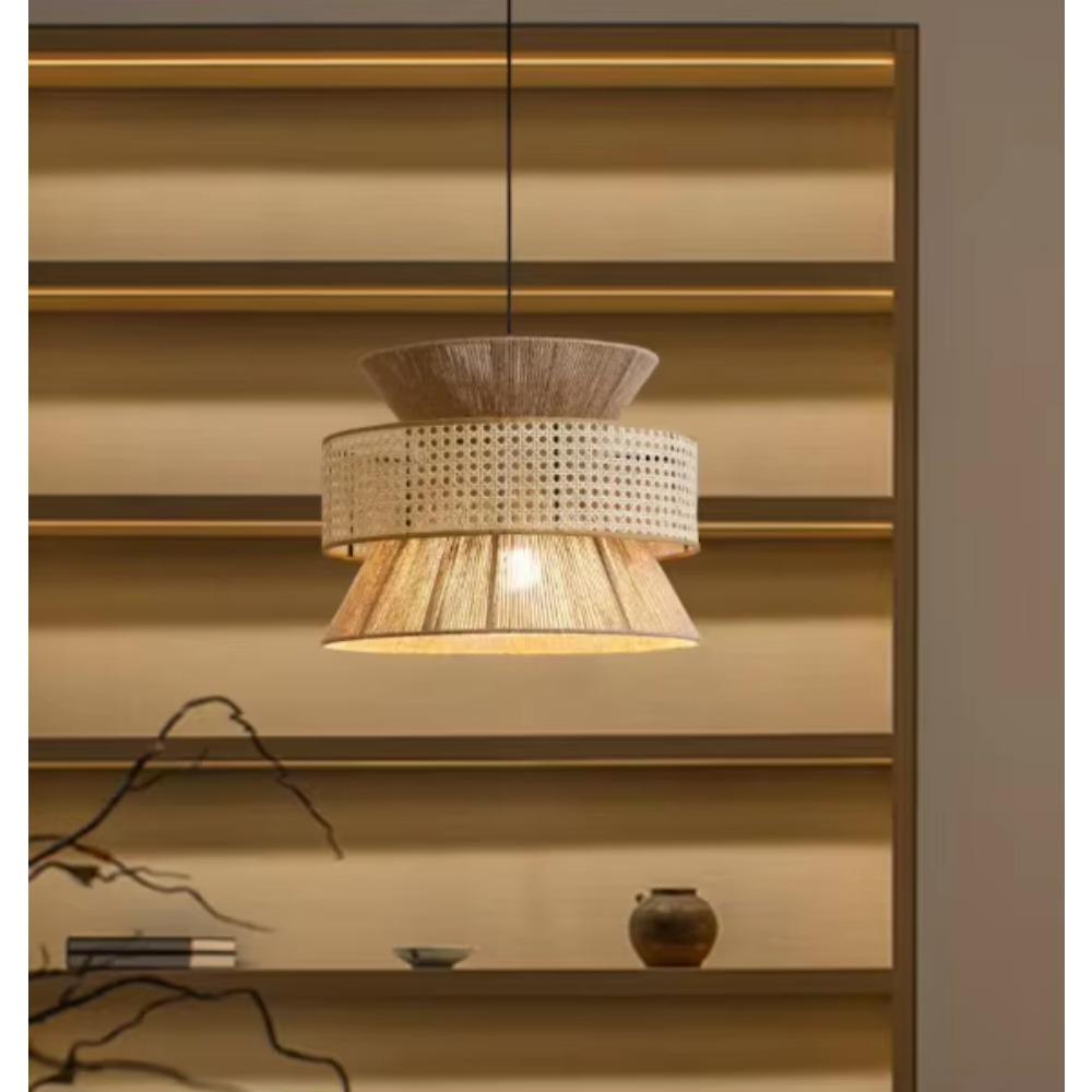 Подвесной светильник ручной работы из натурального белого ротанга, абажур, каркасы для абажуров оптом, подвесная лампа для декора, экологичная лампа
